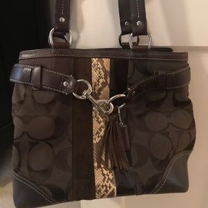 Coach snakeskin